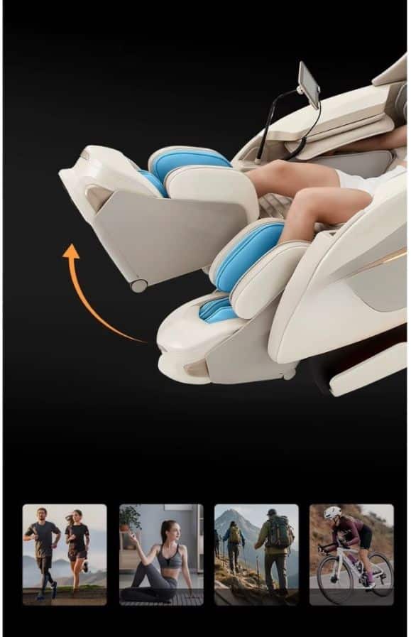 VIP Grand 4D massaažitool individuaalse jalavenituse ja eraldi jaladisainiga