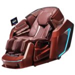 VIP Lounge pruun massaažitool – AI 4D massaaž ja luksuslik disain
